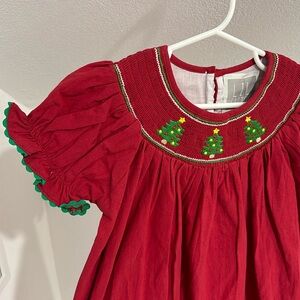Lil Cactus Smocked Christmas Dress